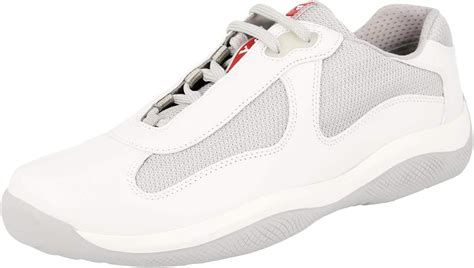 Prada Men's PS0906 O0V F0009 White Leather Americas Cup .